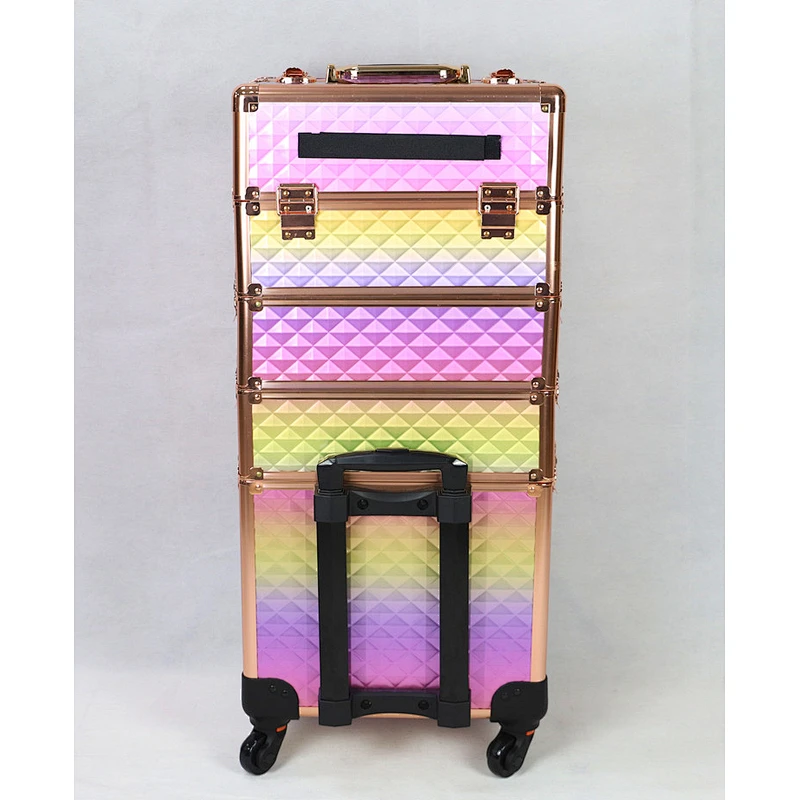 Colorful Makeup Trolley Case