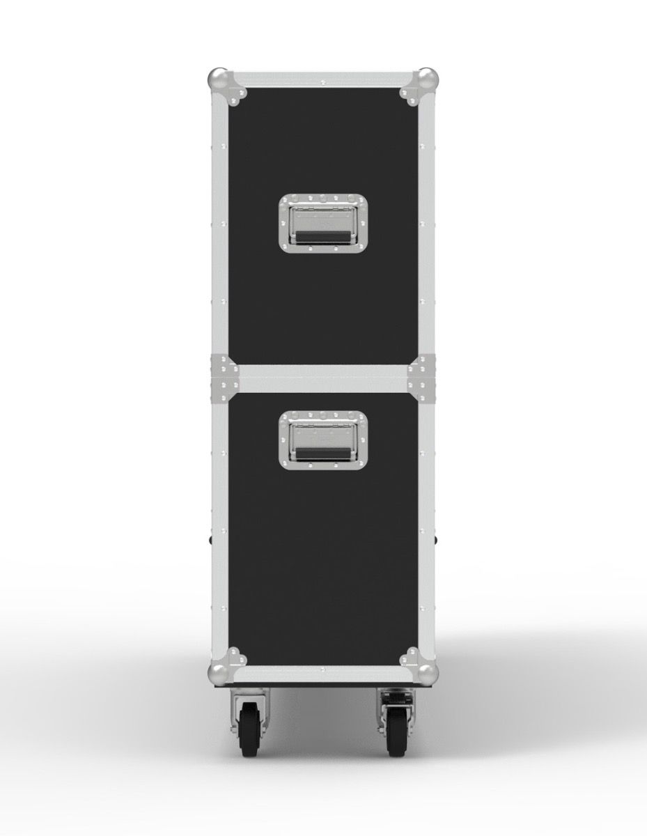 80 Inch Custom Screen Flight Case Heavy Duty Double TV LED Storage Flight Cases LED Display Organizer Flight Case with Wheels