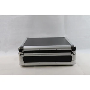 Black Light Weight DJ Turntable Aluminium Storage Flight Carry Case
