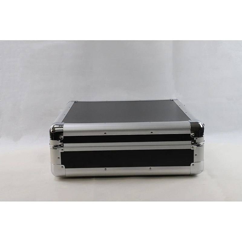 Black Light Weight DJ Turntable Aluminium Storage Flight Carry Case