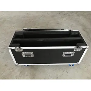 80 Inch Custom Screen Flight Case Heavy Duty Double TV LED Storage Flight Cases LED Display Organizer Flight Case with 4 Wheels