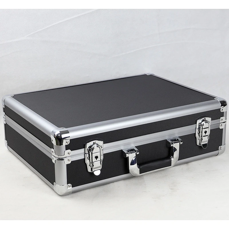 Black Aluminum Carrying Tool Case Hard Storage Box