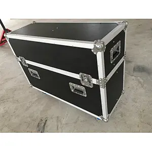 80 Inch Custom Screen Flight Case Heavy Duty Double TV LED Storage Flight Cases LED Display Organizer Flight Case with 4 Wheels