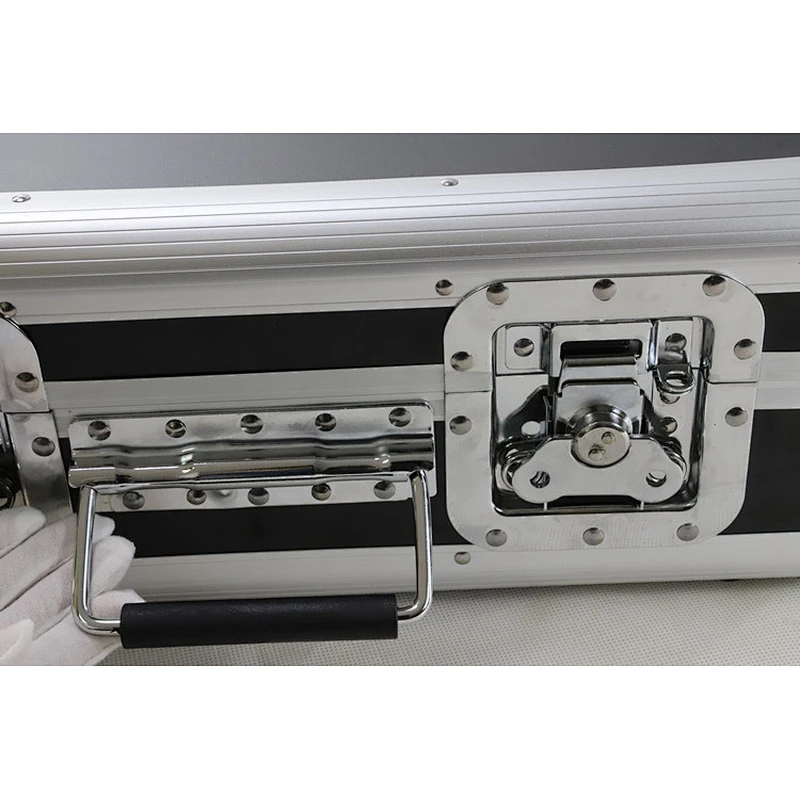 Black Light Weight DJ Turntable Aluminium Storage Flight Carry Case