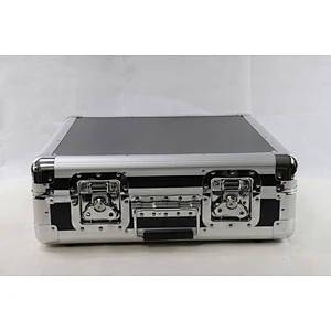 Black Light Weight DJ Turntable Aluminium Storage Flight Carry Case