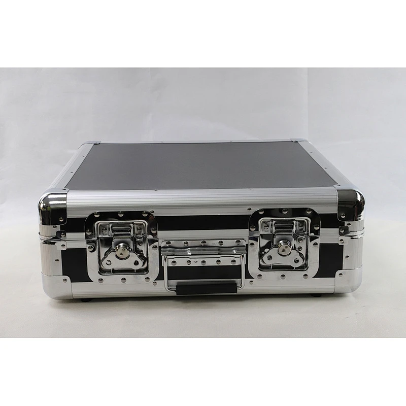 Black Light Weight DJ Turntable Aluminium Storage Flight Carry Case