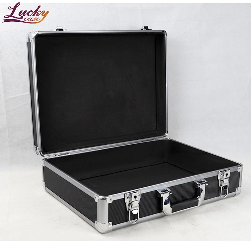 Black Aluminum Carrying Tool Case Hard Storage Box