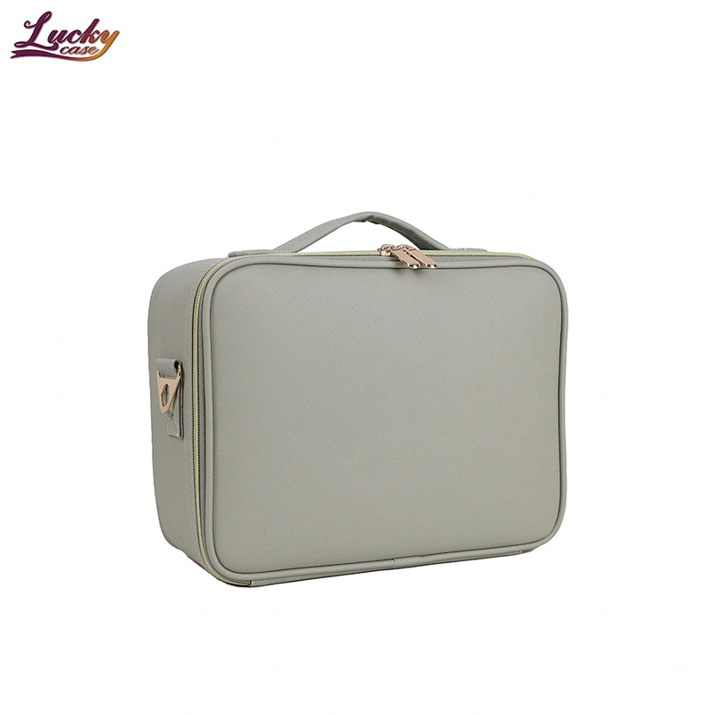 Portable Cosmetic Bag With Removable LED Lights Makeup Bag with Mirror