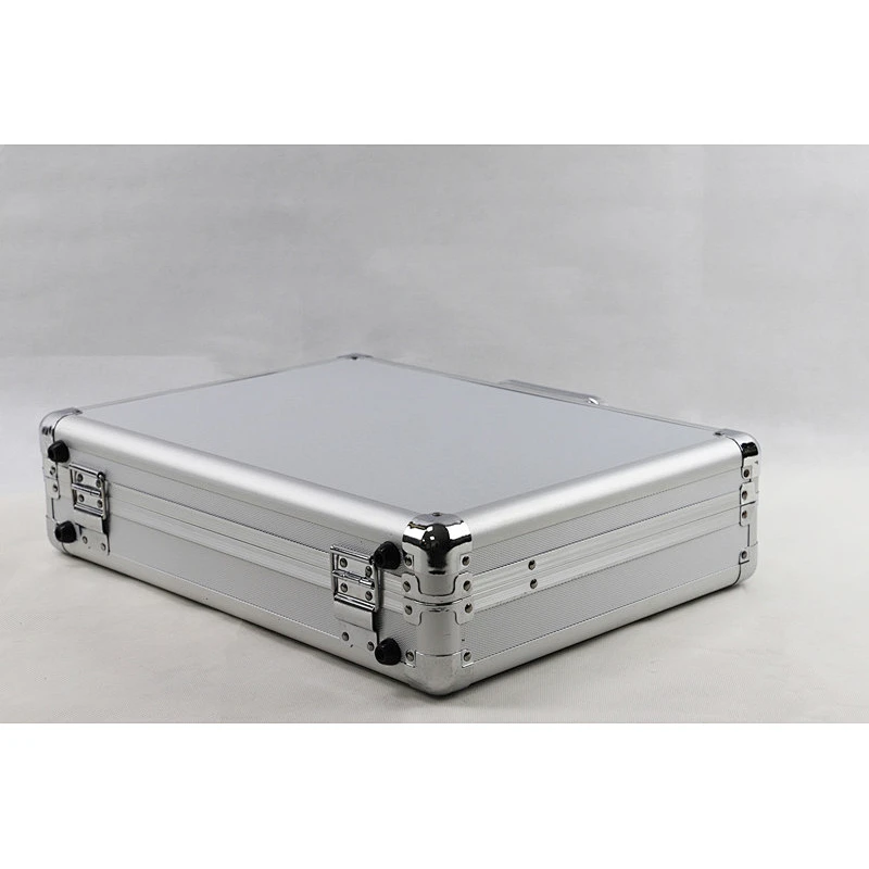 Aluminum Silver case with Egg Shell Foam Hard Tool Case Multifunction High Quality Aluminum Case