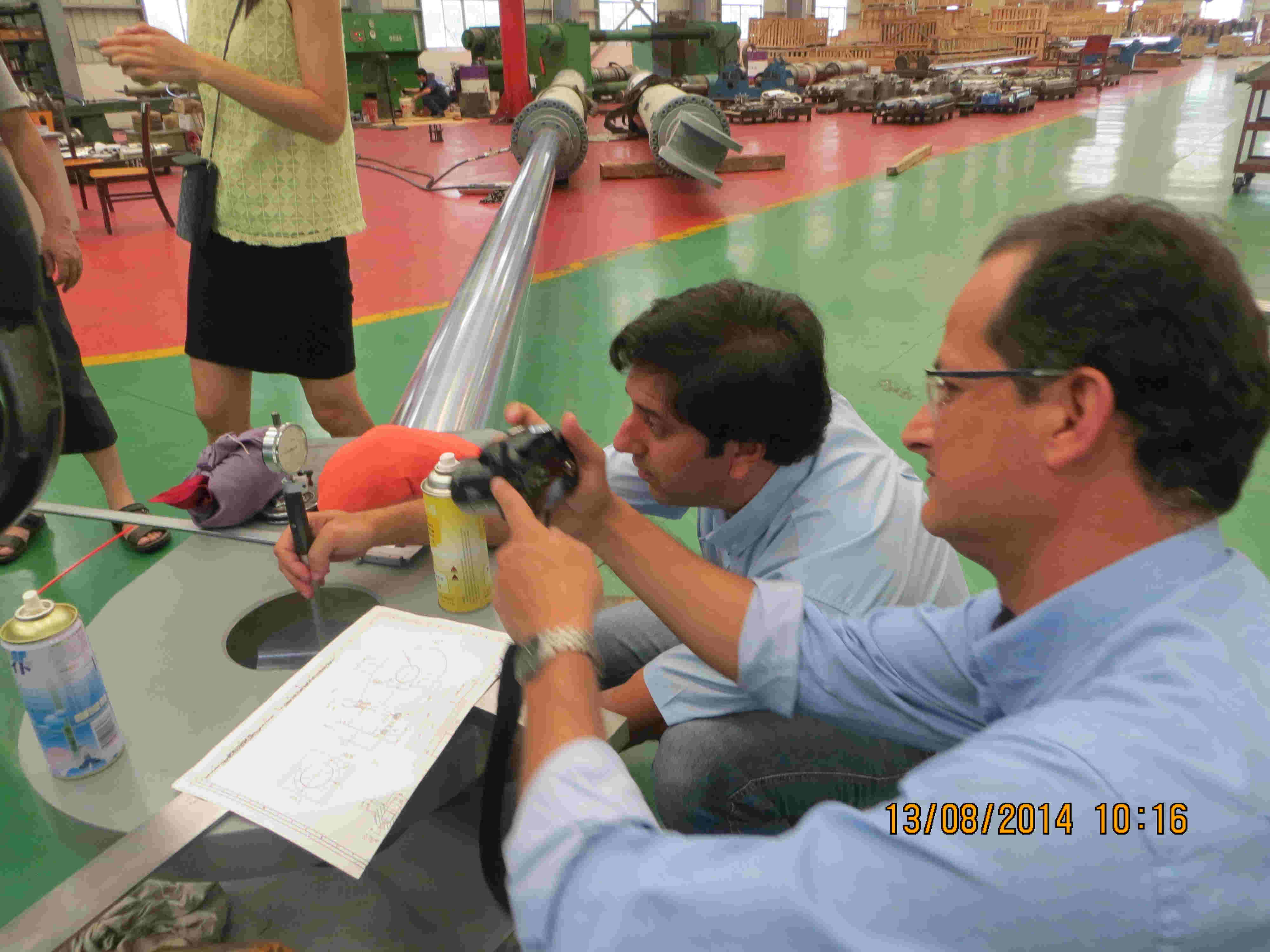 Congratulation CATSU Brazil Belo Monte Radial gate hydraulic cylinder project passed the client's inspection