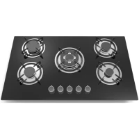 5 Burner Glass Gas Hob MGBG-875C3E|870mm