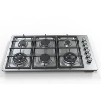 6 Burner Stainless Steel Gas Hob|MGBS-866D|860mm
