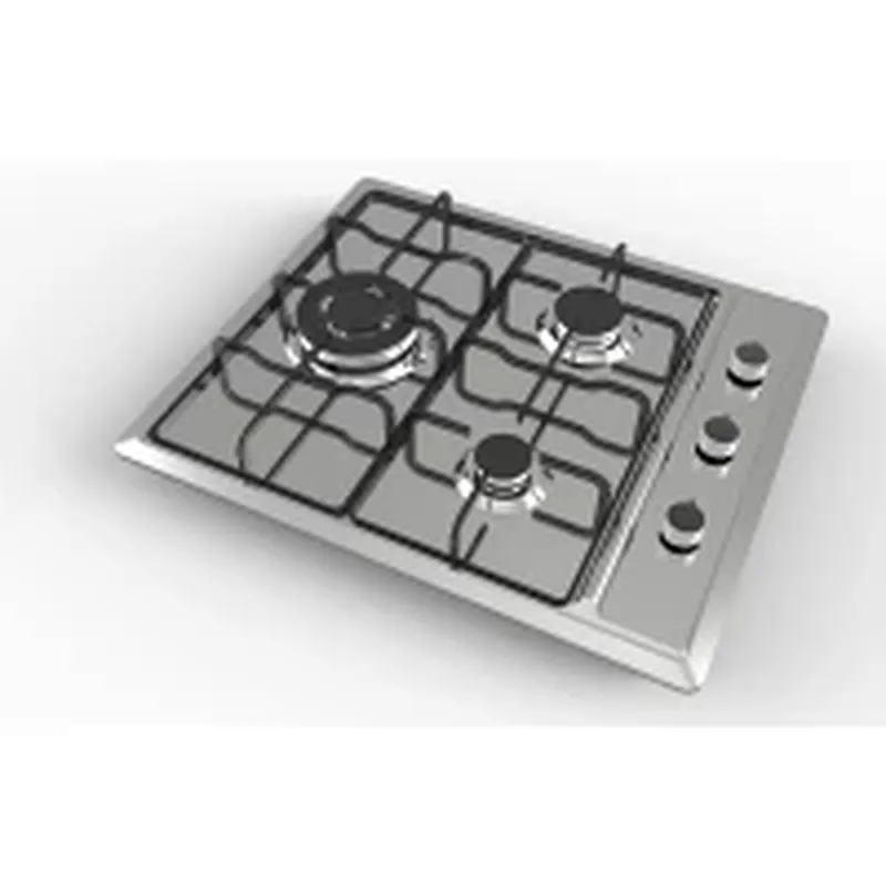 3 Burner Stainless Steel Gas Hob|MGBS-603D|580mm