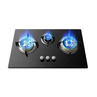 3 Burner Glass Gas Hob HBG-733M8-FB|730mm