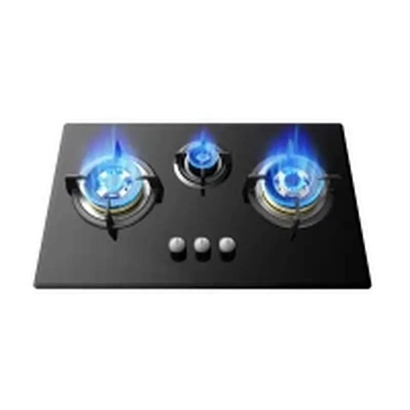 3 Burner Glass Gas Hob HBG-733M8-FB|730mm