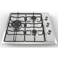3 Burner Stainless Steel Gas Hob|MGBS-603D|580mm