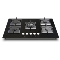 5 Burner Glass Gas Hob MGBG-875S2|870mm