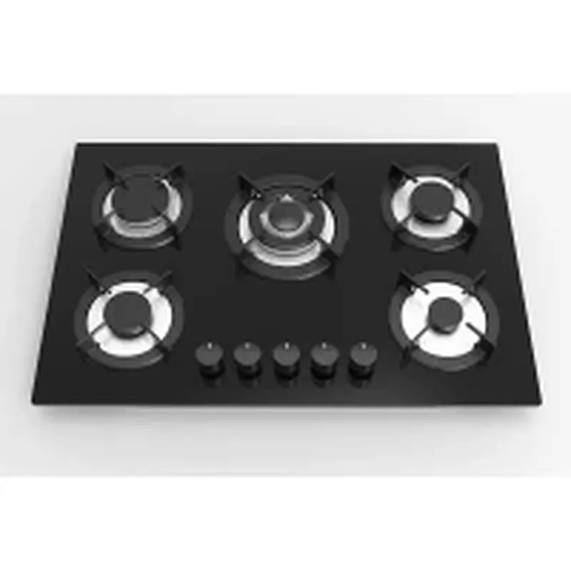 5 Burner Glass Gas Hob MGBG-775C5|770mm