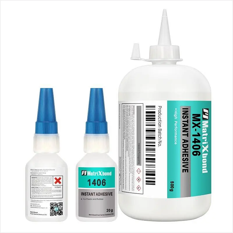 MX-1406 Instant Adhesive, Cyanoacrylate Adhesive.
