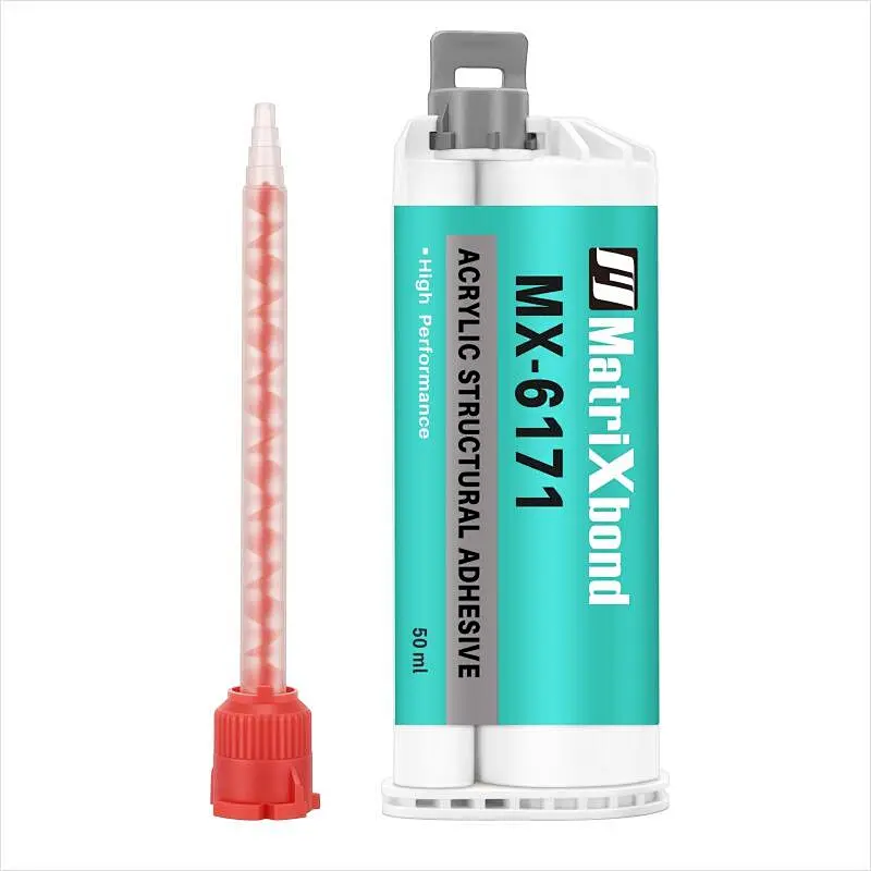 MX-6171 Methacrylate Structural Adhesive for Bonding galvanized materials, plastics, metals, glass and ceramics.