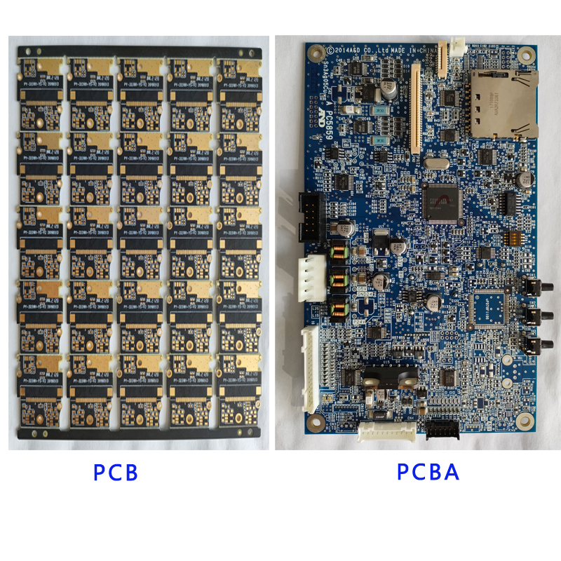 Simple Difference between PCB and PCBA