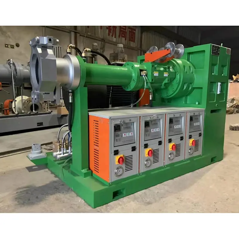hydraulic hose crimping machine cable extruder universal ram screw type pet sheet pipe nozzle rubber extruder with CE ISO9001