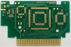 Double-sided PCB with Partial Thick Gold Plating on Small Spot