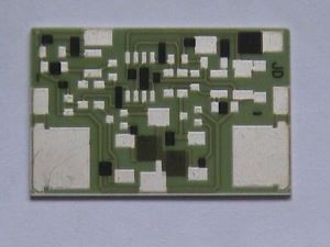 AI2O3 96.5% Gold Thread Automobile Electronic Igniter Ceramic PCB Board