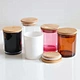 Customized Empty Glass Candle Jars With Lids Candle Containers For Candle Making and Home Decoration