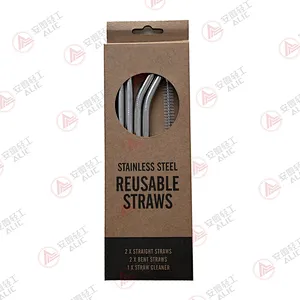 Stainless Steel Straws With Straw Brush