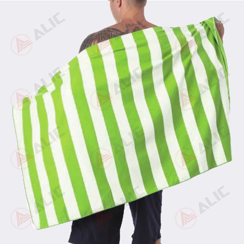 Microfiber Suede Printing Stripe Towel Supplier