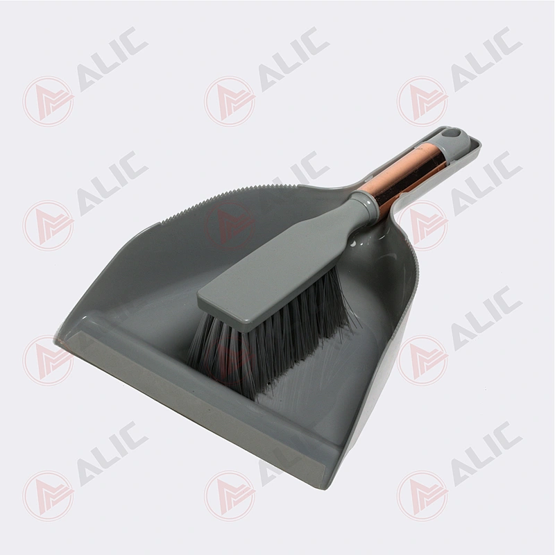 Metallic Handle Brush and Dustpan Set Supplier