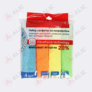 Microfiber Cloth Combo Set (4 Pcs)
