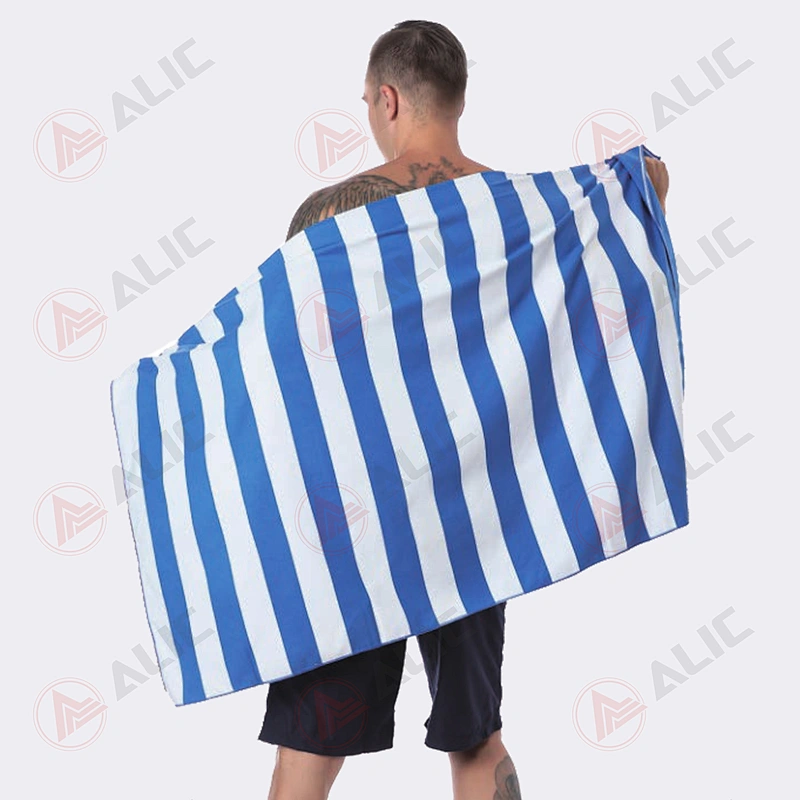 Microfiber Suede Printing Stripe Towel Supplier