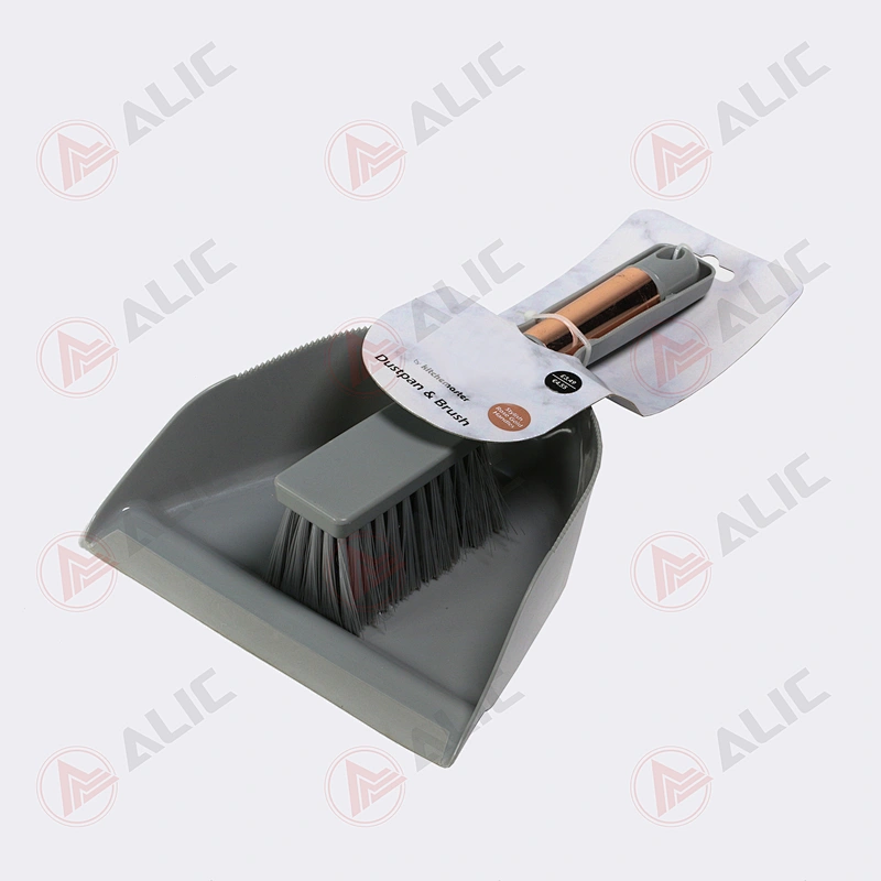 Metallic Handle Brush and Dustpan Set Supplier