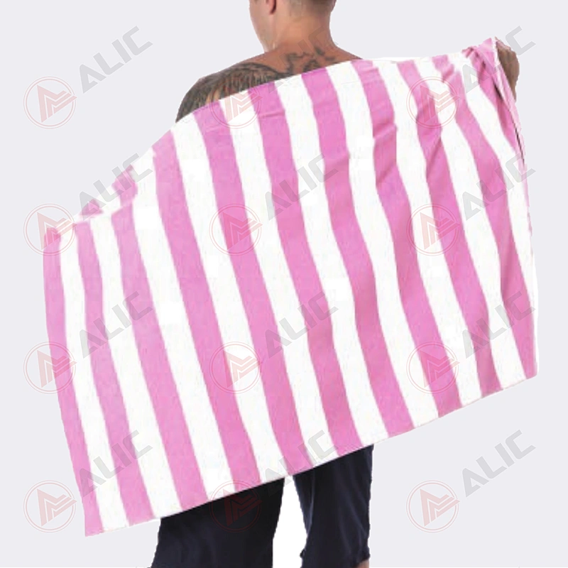 Microfiber Suede Printing Stripe Towel Supplier