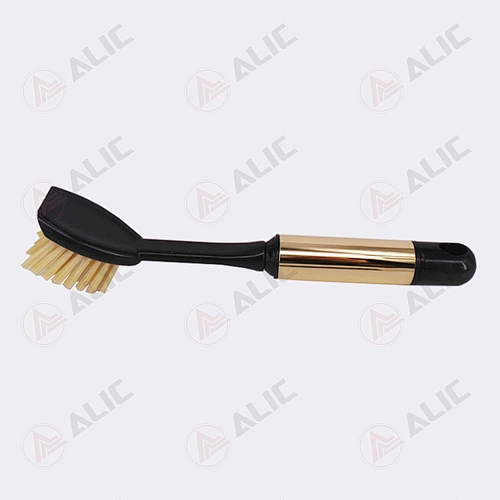 Gold Handle Oval Head Dish Brush