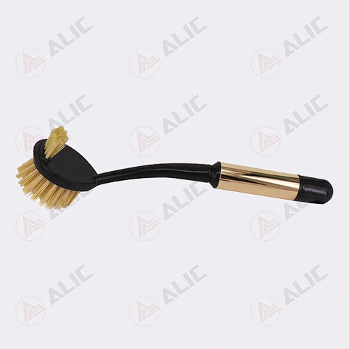 Metallic Handle Round Head Dish Brush