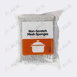 Anti-Scratch Mesh Sponge Scourers 3PK