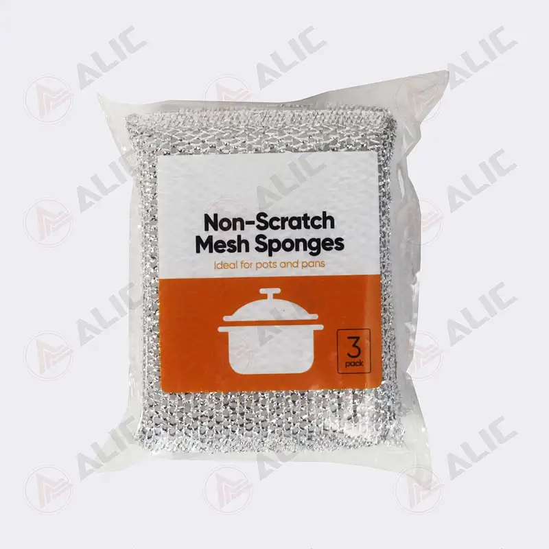 Anti-Scratch Mesh Sponge Scourers 3PK