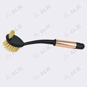 Metallic Handle Kitchen Dish Scrub Brush Wholesale