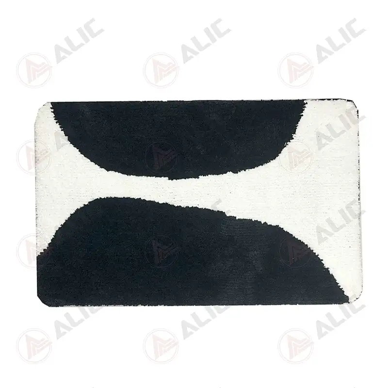 Coral Black And White Bath Mat Wholesale