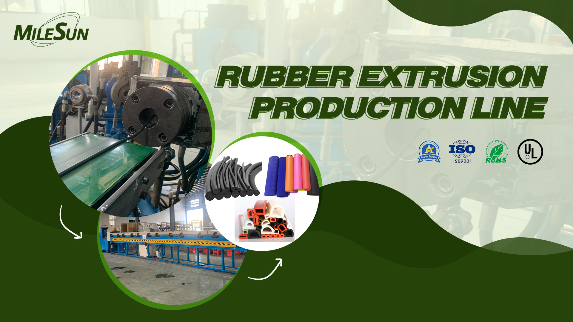 Rubber extrusion products line
