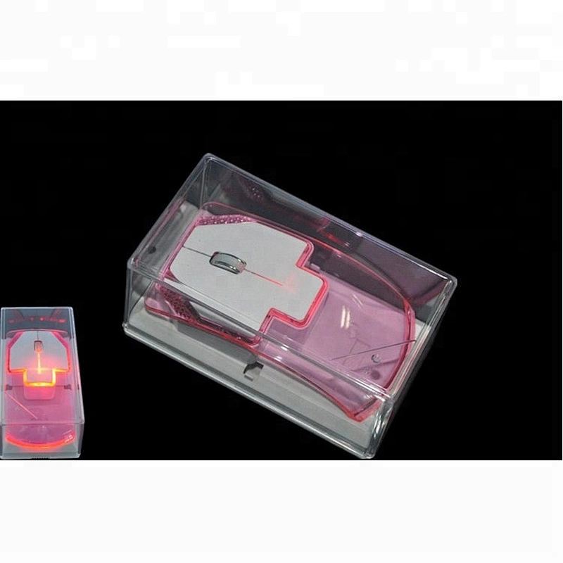 Gift 2.4G Wireless Transparent Mouse LED Glow Promotion WM6807