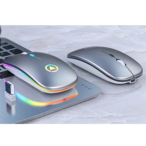 HOT LED Mouse 2.4G Wireless Rechargable Mute 3D Gaing Mouse with Backlit Mouse