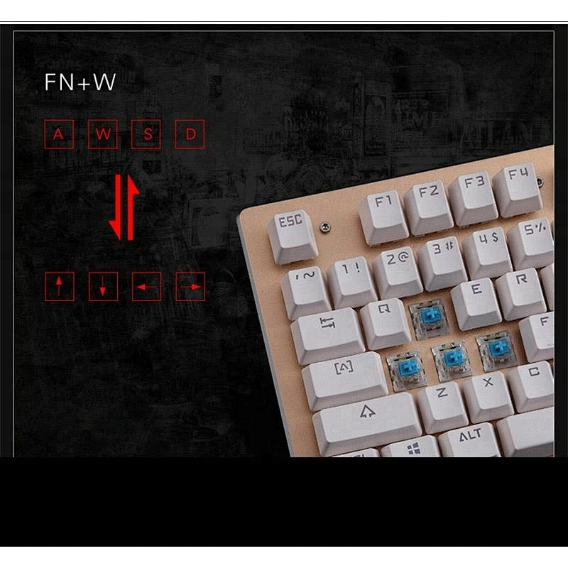 Metal Mechanical USB Wired Gaming Keyboard and Mouse Combo Backlight Teclado Marco MKM6801 RGB