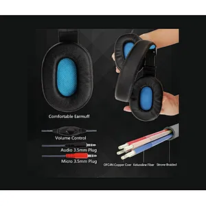 Stylish Stereo Gaming Headphones Game Headset With Mic Headband for PC computer MP3/4/5 without LED