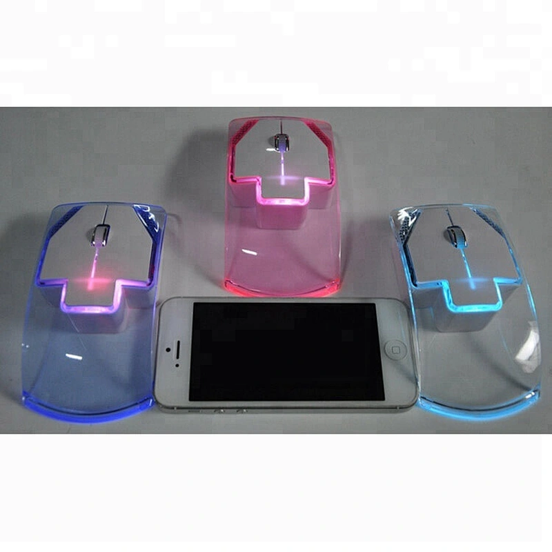 Gift 2.4G Wireless Transparent Mouse LED Glow Promotion WM6807