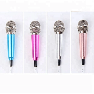 3.5mm Wired Mini karaoke Microphone for Cellphone PC Speaker MC6801A