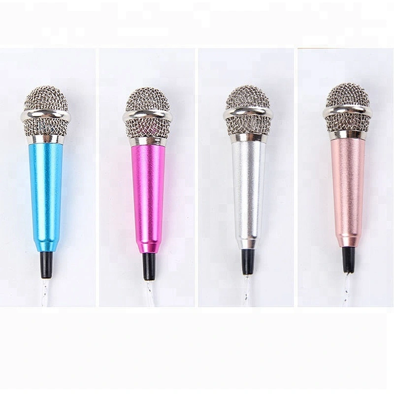 3.5mm Wired Mini karaoke Microphone for Cellphone PC Speaker MC6801A